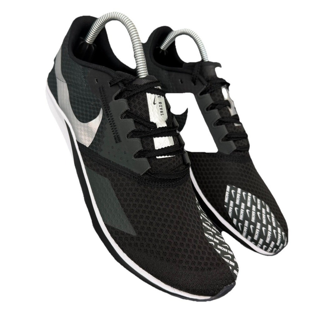 Nike Men's Zoom Rival 6 XC Track and Field Black/Silver Shoes Size 9.5 New - Picture 6 of 14